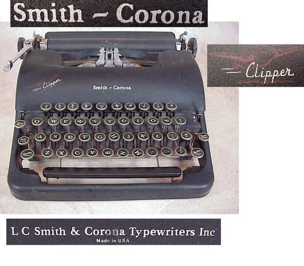 US WWII, Typewriter Smith Corona Clipper, very good condition