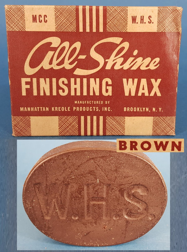 US WWII, Shoe Polish All Shine W.H.S 001, very good condition