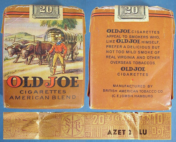 US WWII, Cigarettes Old Joe German made, good condition