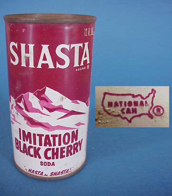 US WWII, Can Soda Shasta Imitation Black Cherry, empty, condition see picture
