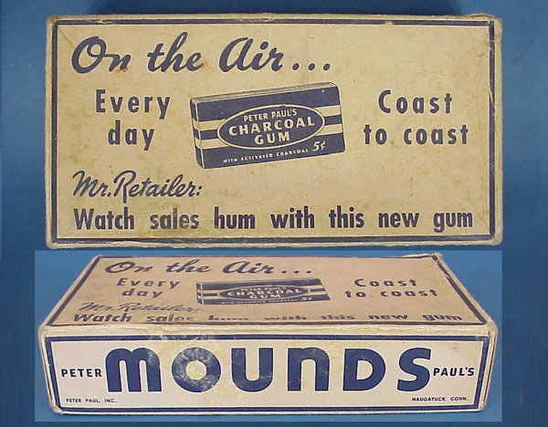 US WWII, Chewing Gum Mounds, Carboard Box, empty, very good condition
