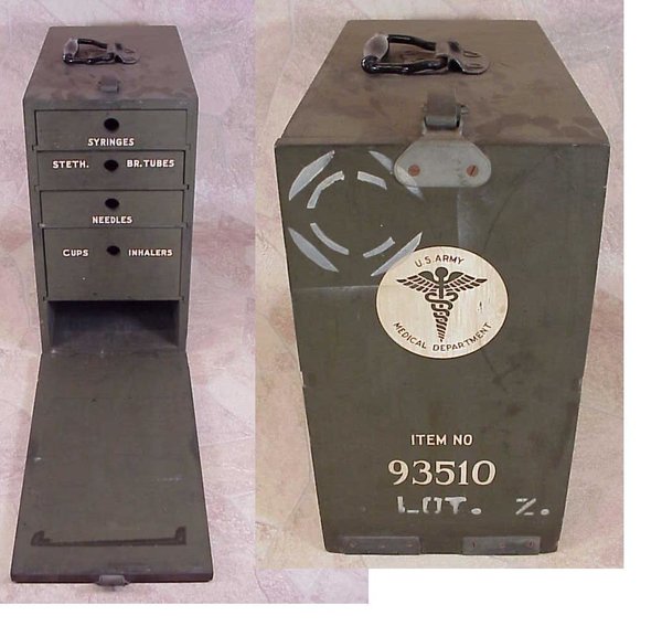 US WWII, Anestesia Equipment 53510 LOT 10, no contents, decoration not included