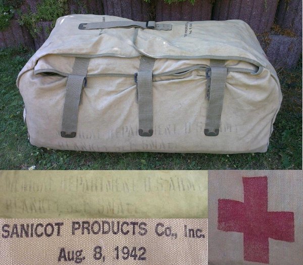 US WWII, U.S.M.D. Blanket Set Small, no contets, Bag only, very good condition