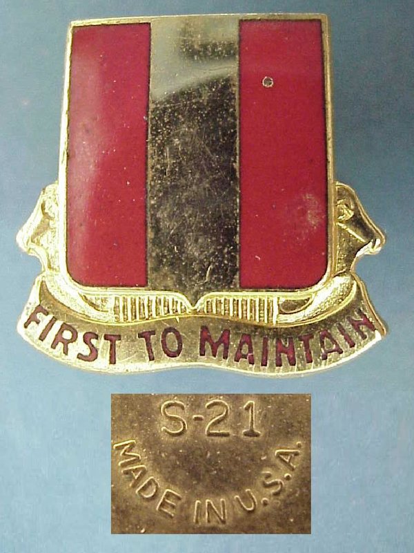 US WWII Crest 1st Maintainance Battalion 02