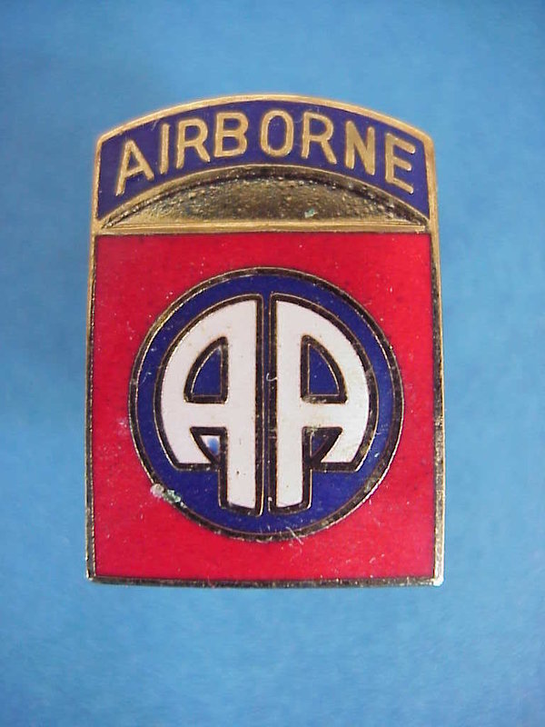 US WII Crest 82nd Airborne Division AA
