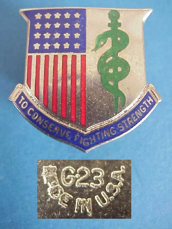 US WWII Crest Medical Department Corps