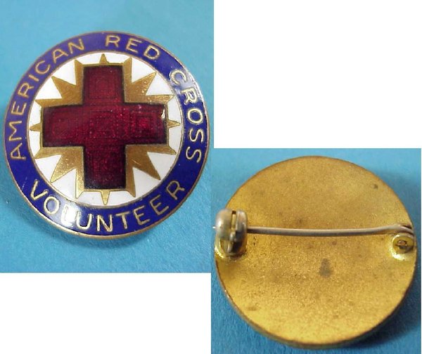 US WWII Crest Red Cross Volonteer