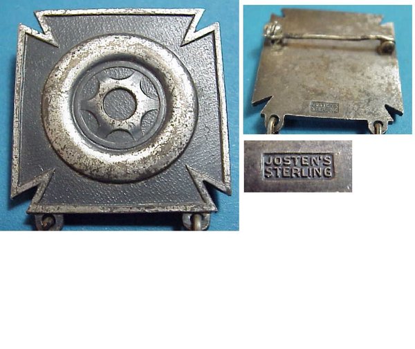 US WWII Badge Driver & Mechanic Award Sterling
