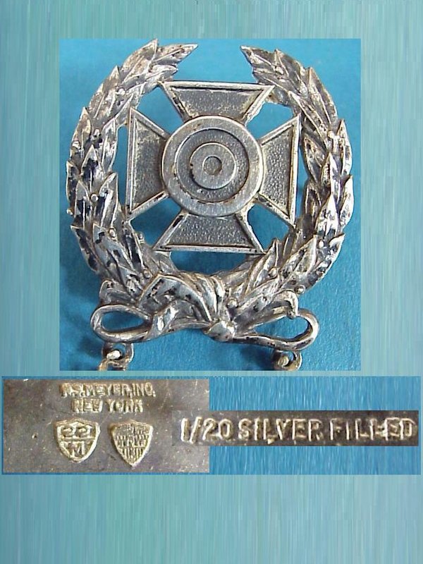 US WWII Badge Expert 003 Silver Filled