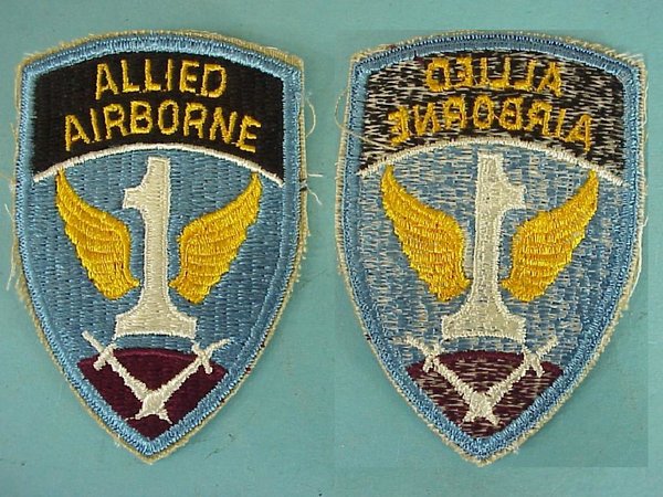 US ARMY WWII 1st Allied Airborne Army Division Patch ,ORIGINAL WWII ERA