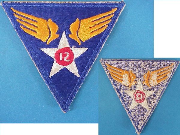 US WWII Patch 12th U.S.A.A.F Airforce 