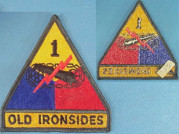 US WWII Patch 1st Armored Division 3