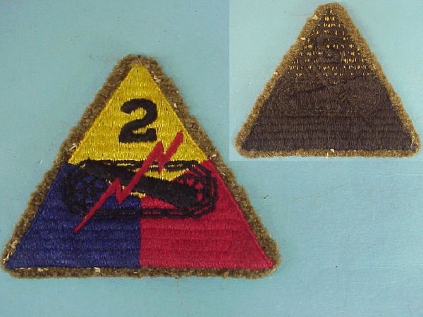 US WWII Patch 2nd Armored Division greenback 