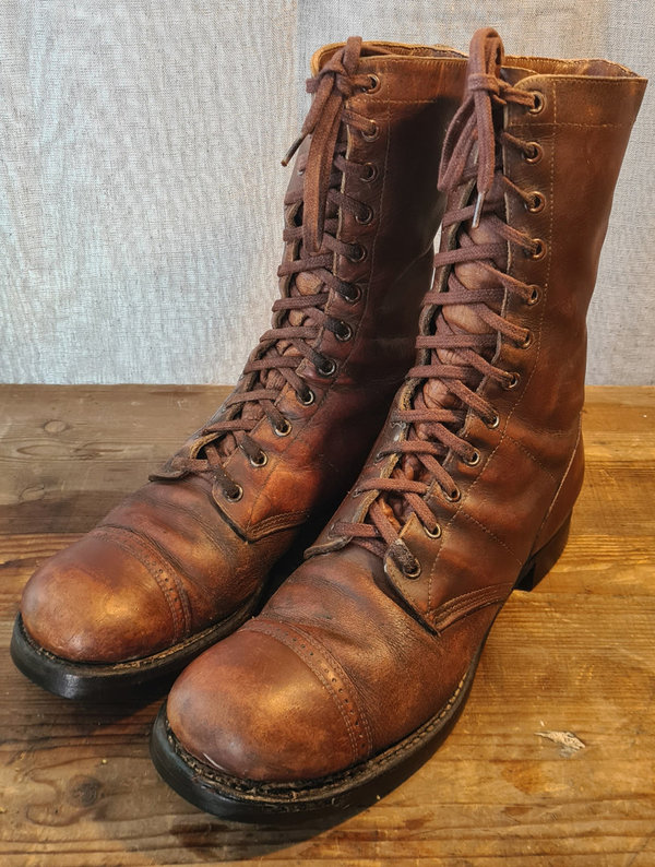 U.S. WWII Airborne Boots Hermann Shoes Original Size 10 thats 44 Europe size very nice & soft