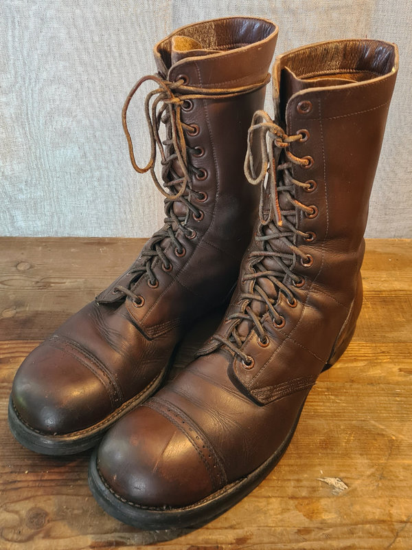U.S. WWII Airborne Boots Corcorans Original Size 10 1/2 D thats 44 Europe size very nice & soft