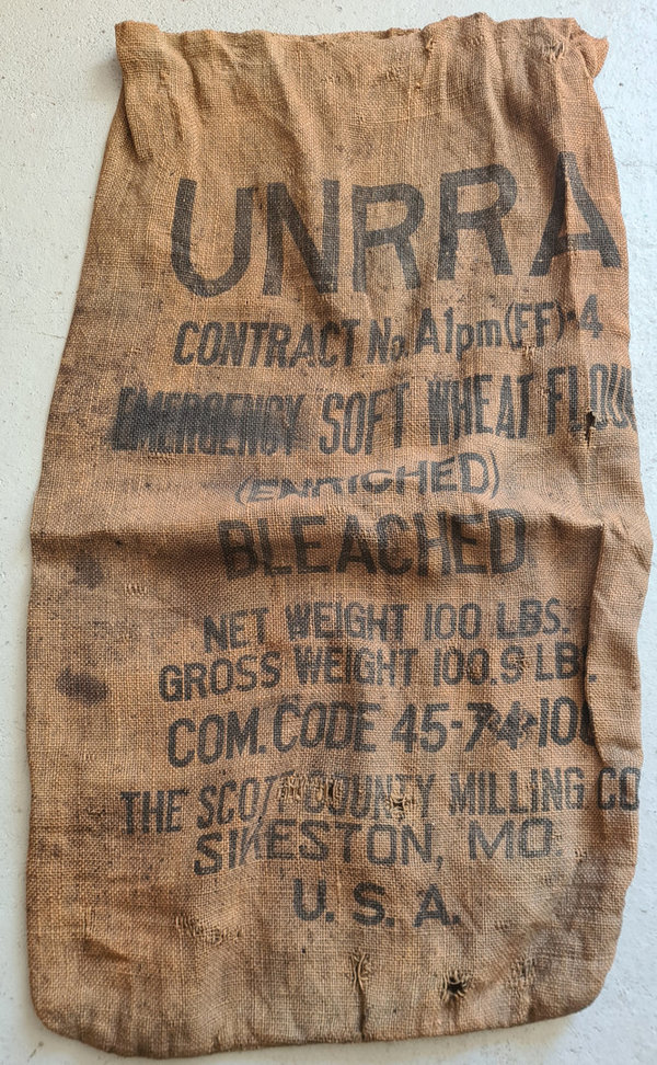 U.S. WWII Sack Emergency Wheat in used condition but good and clean