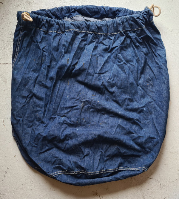 U.S. WW2 Laundry Bag denim 1940's U.S.N. good condition 01