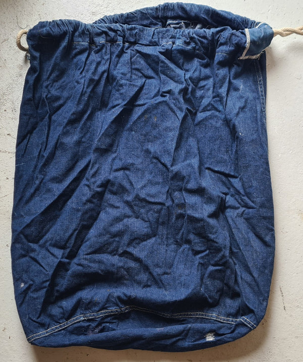 U.S. WW2 Laundry Bag denim 1940's U.S.N. good condition 02