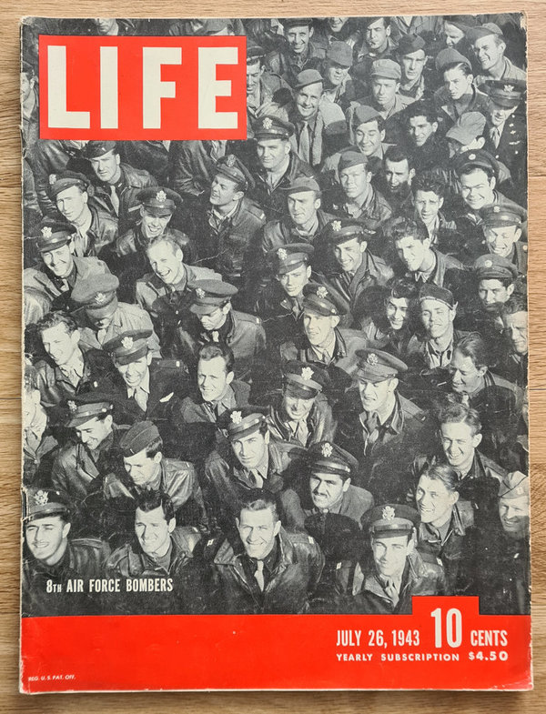 U.S. WWII Life Magazine in excellent Condition . Dated July the 26th 1943 with 124 Sides