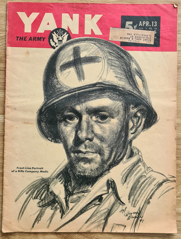 U.S. WWII Yank Magazine in excellent Condition. Dated April the 13th 1945.
