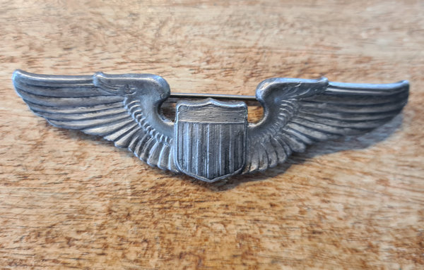 U.S. WWII Army Air Force Pilots Sterling Wing in good full size Condition