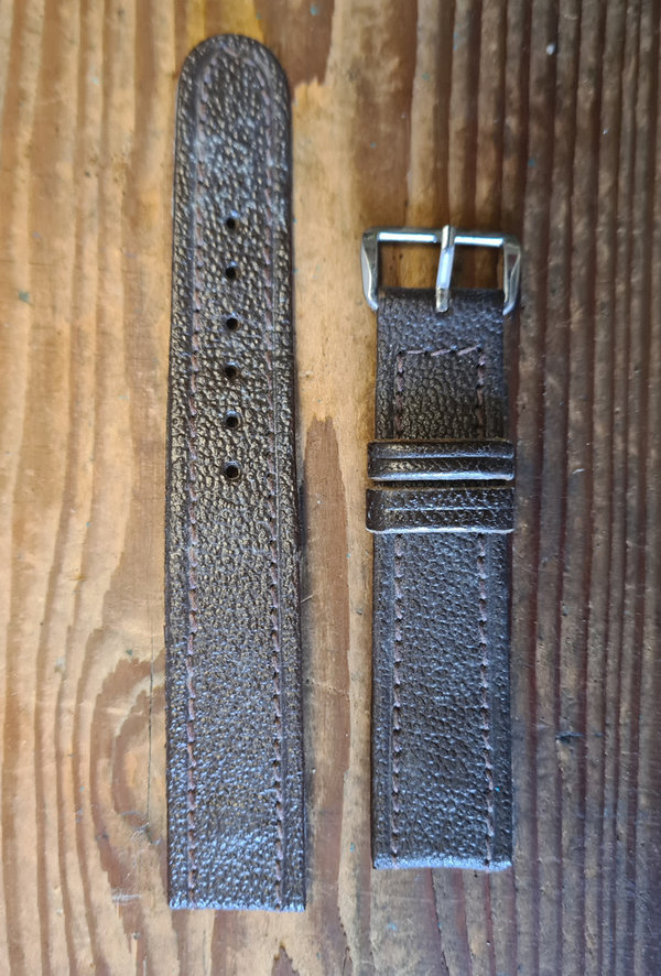 U.S. WWII Officer's Wristwatch Leather Strap new unused N.O.S mint condition 16mm for wristwatches