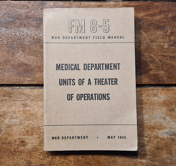 U.S. WWII original Field Manual War Department # FM 8 - 5 in absolutely top condition