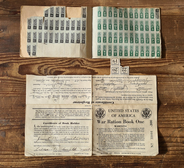 U.S. WWII original War Ration Book from Janet M. Smith in good condition
