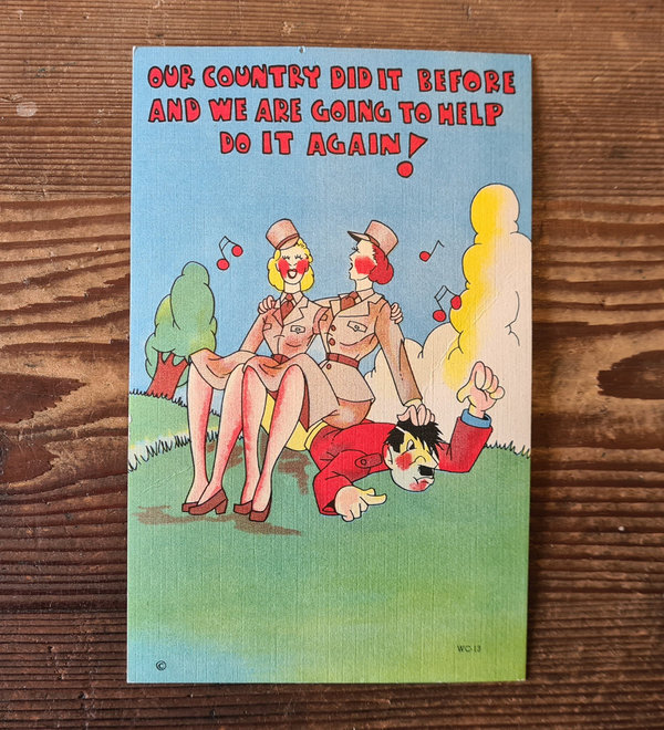 U.S. WWII original Postcard from " Our Country did it " in mint condition. Thats NO reprint