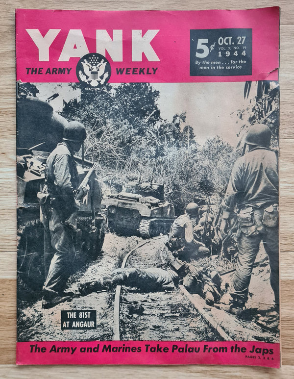 U.S. WWII Yank Magazine in excellent Condition. Dated October the 27th 1944