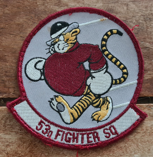 U.S. WWII USAAF A2 Flight Jacket Patch made in nice new condition. 53rd Fighter Squadron