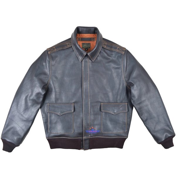 FIVESTAR LEATHER A2 Repro 1939 Werber Sportswear Military Flight Seal Brown Goatskin Leather Jacket