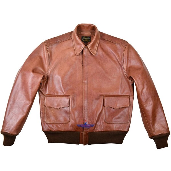 FiveStar Leather Men A2 Repro Monarch Mfg. Co. DWG. No. 301415 A.C Order W535-A.C-23378 Visky Horse
