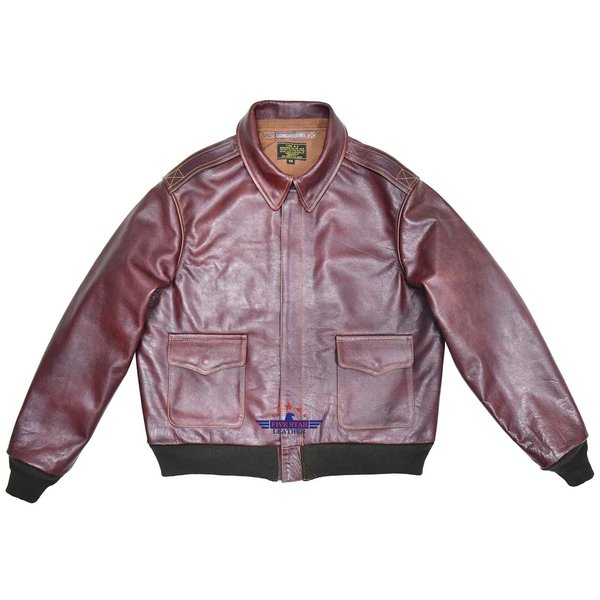 FiveStar Leather Repro A2 RW Clothing Co Contract No. W535 AC-27752 Real Horsehide Leather Brandy