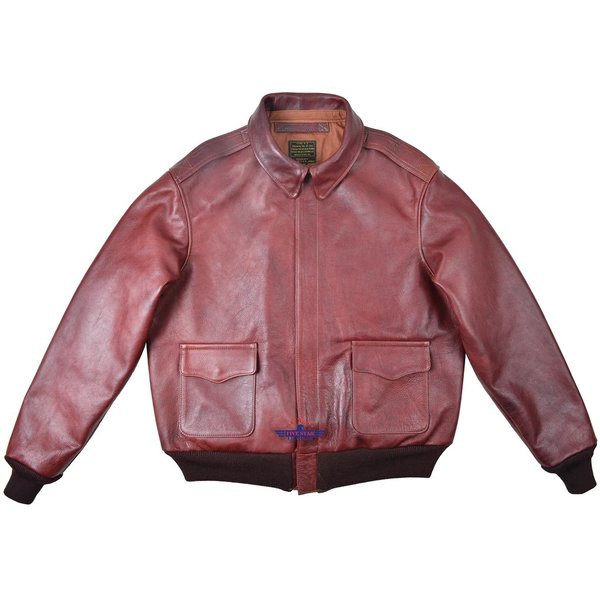 FiveStar Leather Repro A2 RW Clothing Co Contract No. W535 AC-23380 Real Horsehide Brandy Leather