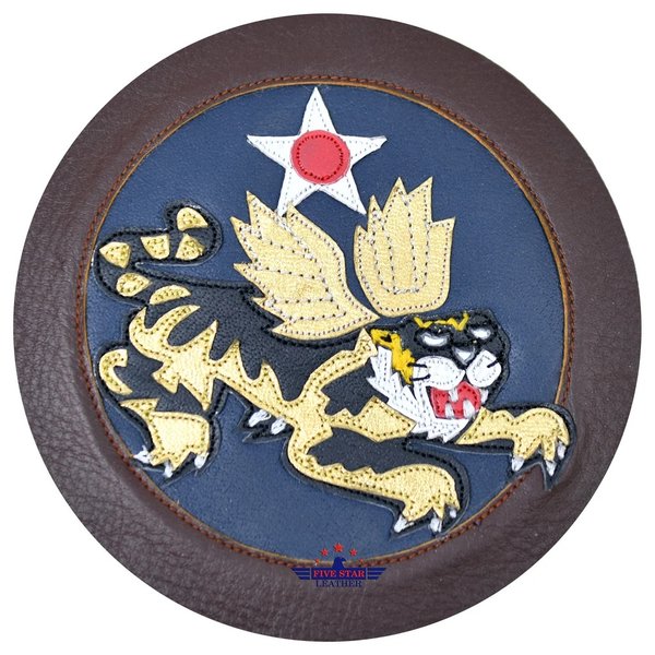 Fivestar Leather - 14th Air Force Patch WWII Flying Tiger Leather Patch