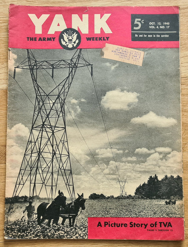 U.S. WWII Yank Magazine in very good Condition. Dated October the 12th 1945.