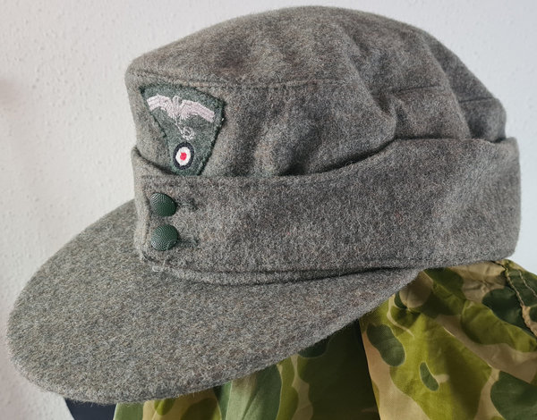 GERMAN WEHRMACHT WWII reproduction Field Cap M43 with cocade & Cap eagle without swastika